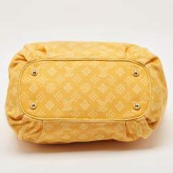 Pre Owned Louis Vuitton Yellow Canvas Cabas Ipanema GM Bag