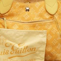 Pre Owned Louis Vuitton Yellow Canvas Cabas Ipanema GM Bag