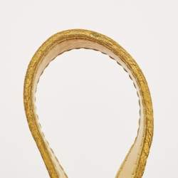 Pre Owned Louis Vuitton Yellow Canvas Cabas Ipanema GM Bag