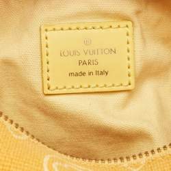 Pre Owned Louis Vuitton Yellow Canvas Cabas Ipanema GM Bag