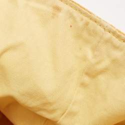 Pre Owned Louis Vuitton Yellow Canvas Cabas Ipanema GM Bag