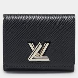 Louis Vuitton Black Epi Leather Twist Compact Wallet