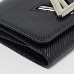 Louis Vuitton Black Epi Leather Twist Compact Wallet