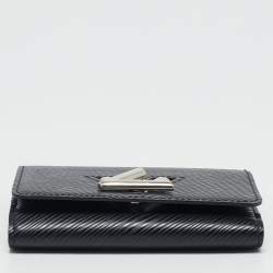 Louis Vuitton Black Epi Leather Twist Compact Wallet