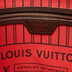 Pre Owned Louis Vuitton Damier Ebene Canvas Neverfull MM Bag