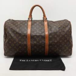 Louis Vuitton Monogram Canvas Keepall 55 Bag