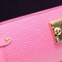 Louis Vuitton Pink Epi Leather Papillon Trunk Handbag
