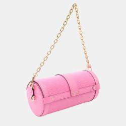 Louis Vuitton Pink Epi Leather Papillon Trunk Handbag