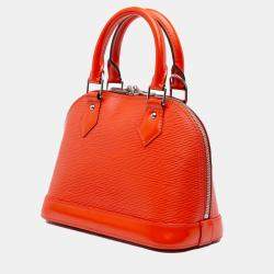 Louis Vuitton Orange Epi Leather Alma BB Satchel