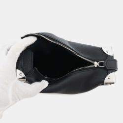 Louis Vuitton Noir Grained Calf Leather MM Side Trunk 