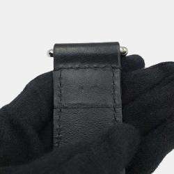 Louis Vuitton Noir Grained Calf Leather MM Side Trunk 