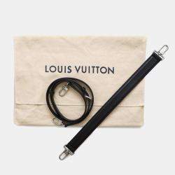 Louis Vuitton Noir Grained Calf Leather MM Side Trunk 