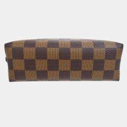 Louis Vuitton Brown Damier Ebene Canvas Pochette Cosmetic Pouch 