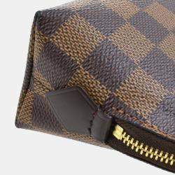 Louis Vuitton Brown Damier Ebene Canvas Pochette Cosmetic Pouch 