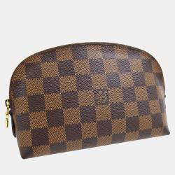 Louis Vuitton Brown Damier Ebene Canvas Pochette Cosmetic Pouch 