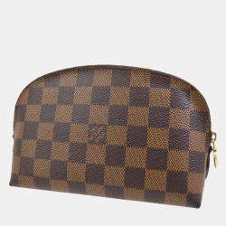 Louis Vuitton Brown Damier Ebene Canvas Pochette Cosmetic Pouch 