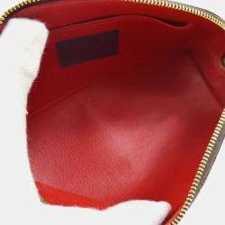 Louis Vuitton Brown Damier Ebene Canvas Pochette Cosmetic Pouch 