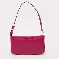 مملوكة مسبقًا Louis Vuitton Fuchsia Epi Leather Pochette Accessoires Bag