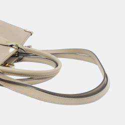 Louis Vuitton Tourterelle Monogram Empreinte Leather OnTheGo MM Handbag