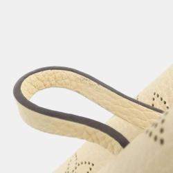 Louis Vuitton Cream Mahina Leather Bella Tote Bag