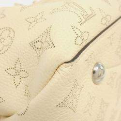 Louis Vuitton Cream Mahina Leather Bella Tote Bag