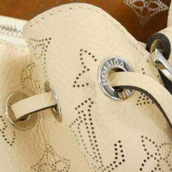 Louis Vuitton Cream Mahina Leather Bella Tote Bag