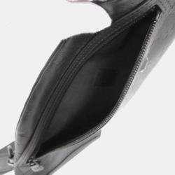 Louis Vuitton Black Monogram Shadow Leather Duo Sling Shoulder Bag