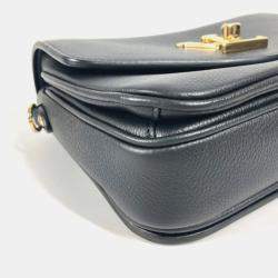 Louis Vuitton Black Leather Oxford Lockme Crossbody Bag