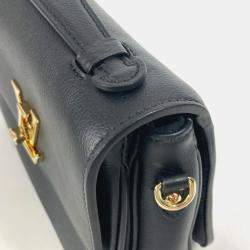 Louis Vuitton Black Leather Oxford Lockme Crossbody Bag
