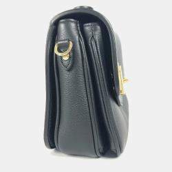 Louis Vuitton Black Leather Oxford Lockme Crossbody Bag
