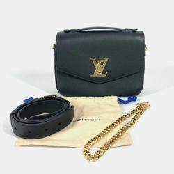 Louis Vuitton Black Leather Oxford Lockme Crossbody Bag