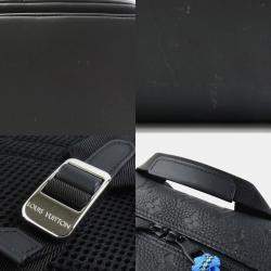 Louis Vuitton Black and Blue Taurillon Leather Backpack 