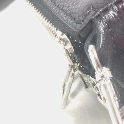 Pre Owned Louis Vuitton Black and Pink Monogram Empreinte Leather Yayoi Kusama Multi Pochette Accessoires Shoulder Bag