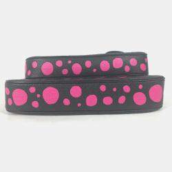 Pre Owned Louis Vuitton Black and Pink Monogram Empreinte Leather Yayoi Kusama Multi Pochette Accessoires Shoulder Bag