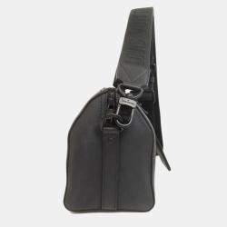 Louis Vuitton Noir Leather City Keepall Aerogram Shoulder Bag