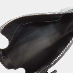 Louis Vuitton Noir Leather City Keepall Aerogram Shoulder Bag