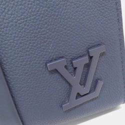 Louis Vuitton Navy Leather Aerogram Take Off Tote Bag