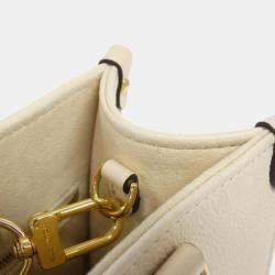Louis Vuitton Cream Monogram Empreinte OnTheGo PM Tote Bag
