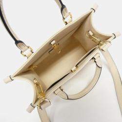 Louis Vuitton Cream Monogram Empreinte OnTheGo PM Tote Bag