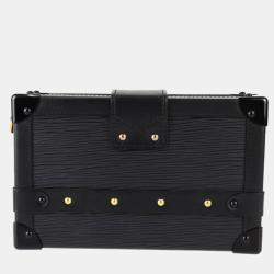 Louis Vuitton Black Epi Leather Petite Malle Shoulder Bag