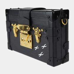 Louis Vuitton Black Epi Leather Petite Malle Shoulder Bag