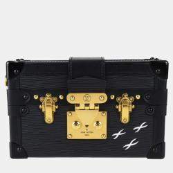 Louis Vuitton Black Epi Leather Petite Malle Shoulder Bag