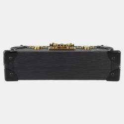 Louis Vuitton Black Epi Leather Petite Malle Shoulder Bag