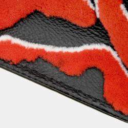 Pre Owned Louis Vuitton Noir, Rouge PVC Tufted OnTheGo GM Tote Bag
