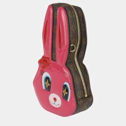 Louis Vuitton Brown Coated Canvas LV Monogram Rabbit Wallet On Chain  