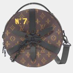 Pre Owned Louis Vuitton Monogram N°7 Wheel Box Shoulder Bag