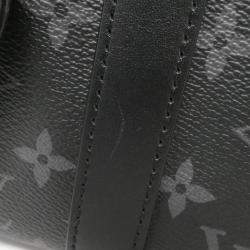 Louis Vuitton Monogram Eclipse Reverse Keepall Bandouliere 25 Boston Bag
