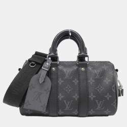 Louis Vuitton Monogram Eclipse Reverse Keepall Bandouliere 25 Boston Bag