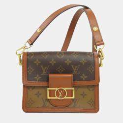 Pre Owned Louis Vuitton Monogram Reverse Dauphine Mini Shoulder Bag 
