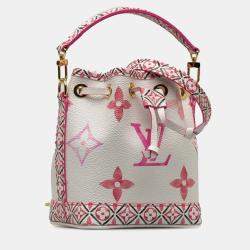 Louis Vuitton White LV By The Pool Nano Noe Shoulder Bag 